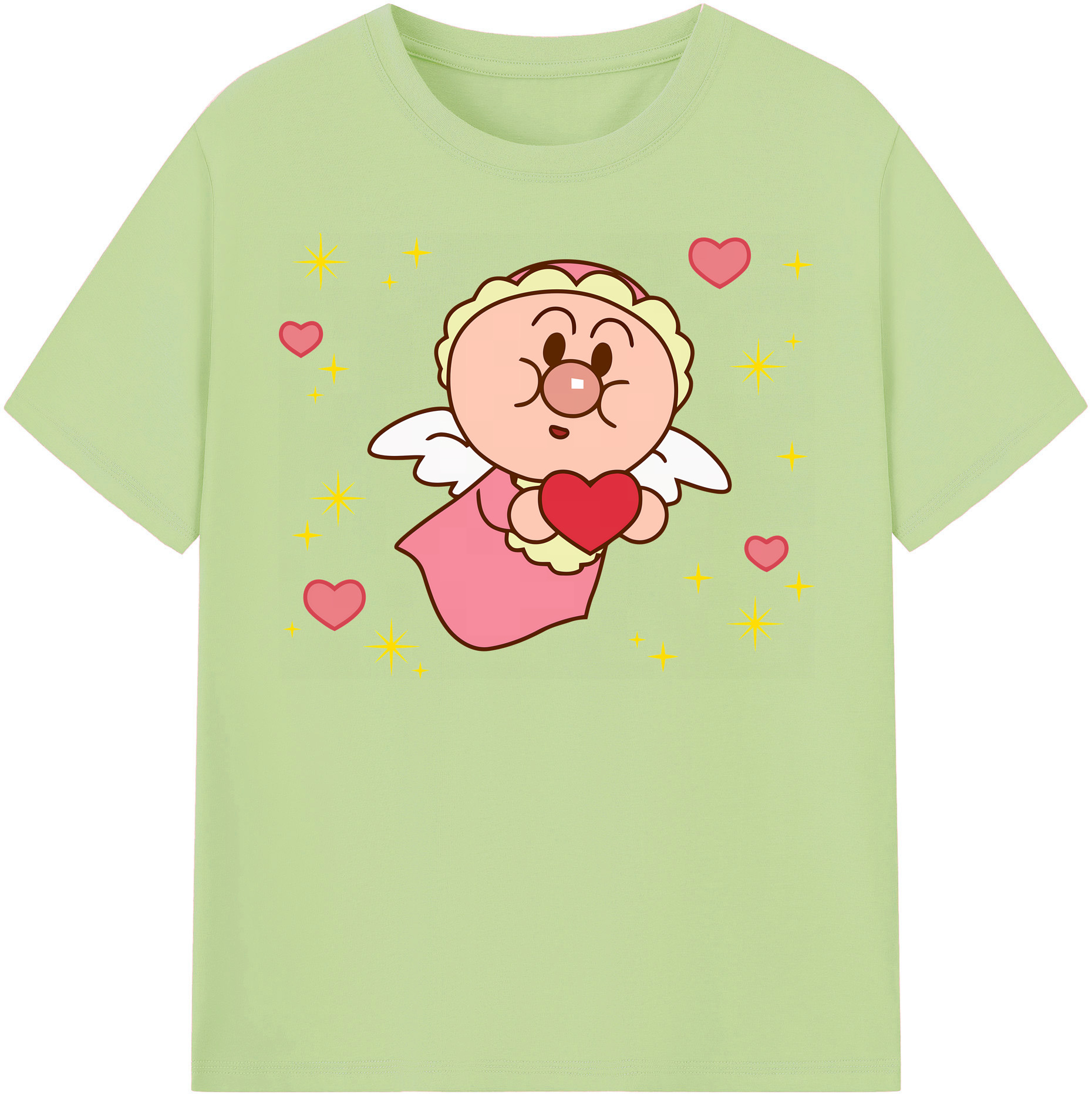 （画像用） アンパンマン Anpanman 綿100％半袖Tシャツ（フロントプリント）